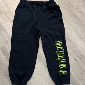 Beetlejuice Black Joggers women